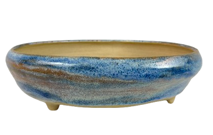 Vaso Oval Esmaltado Heloisa Faria 28 X 25 X 6 cm