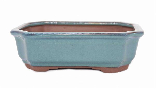 Vaso Retangular Esmaltado Literato 17,5 X 12 X 5,5 cm
