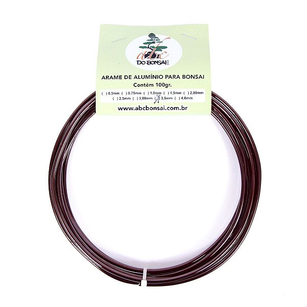 Arame de Alumínio Esmaltado Especial Para Bonsai 3,5 mm