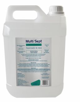 Álcool Gel 70% Multi Sept - Galão 5L