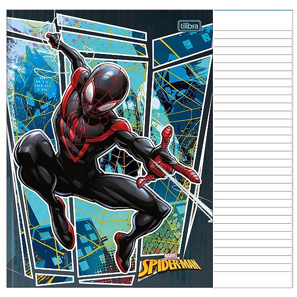 Caderno Brochura 80fls Capa Dura Spider Man 2022 Tilibra - Capa 4