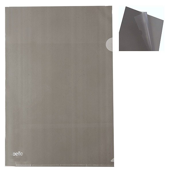 Pasta em L A4 Fume Pct 10unidades Delloplast - Dello
