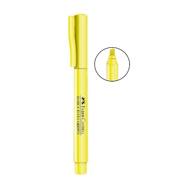 Marca Texto Grifpen Amarelo Faber-Castell