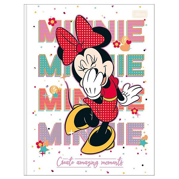 Caderno Brochura 80fls Capa Dura Minnie 2023 Tilibra CP3