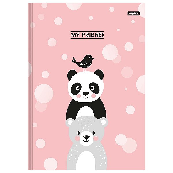 Caderno De Desenho Panda 80 folhas Tilibra