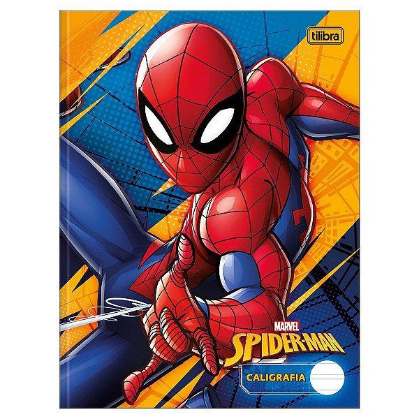 Caderno Caligrafia 40fls Capa Dura Spider Man 2023 Tilibra CP1