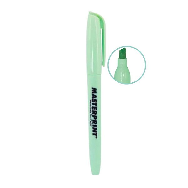 Caneta Marca Texto Tom Pastel Verde Masterprint