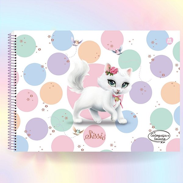 Caderno de Desenho 80fls Capa Dura Sissi 2025 São Domingos CP4