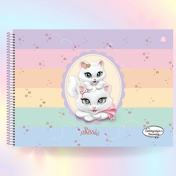 Caderno de Desenho 80fls Capa Dura Sissi 2025 São Domingos CP3