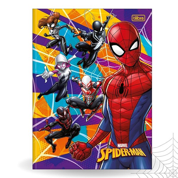 Caderno Brochura 80fls Capa Dura Spider Man 2025 Tilibra CP4