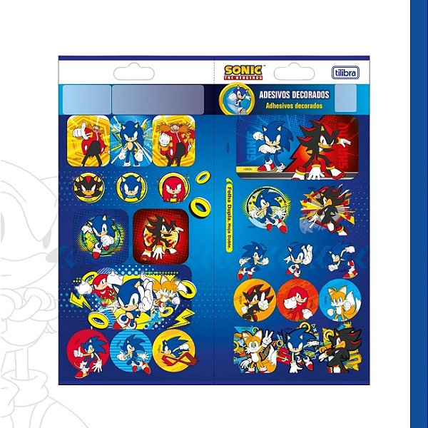 Cartela de Adesivo Duplo Sonic Tilibra