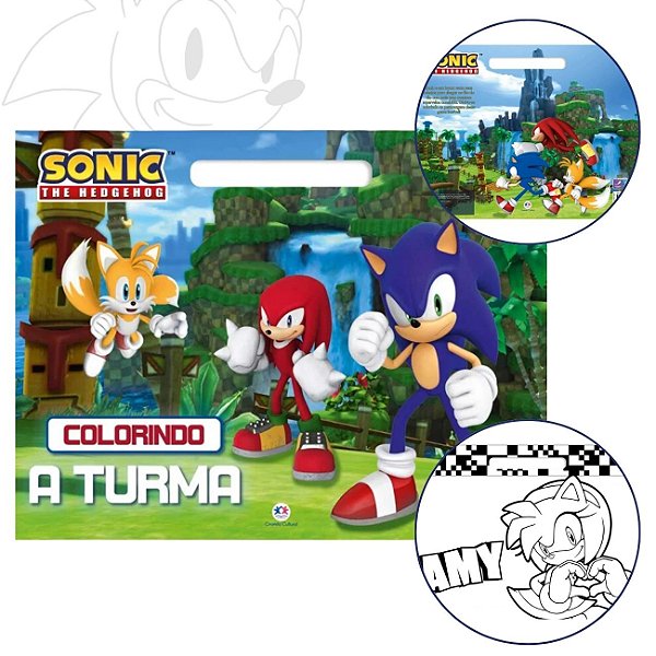 Livro Infantil para Colorir Sonic - Ciranda Cultural
