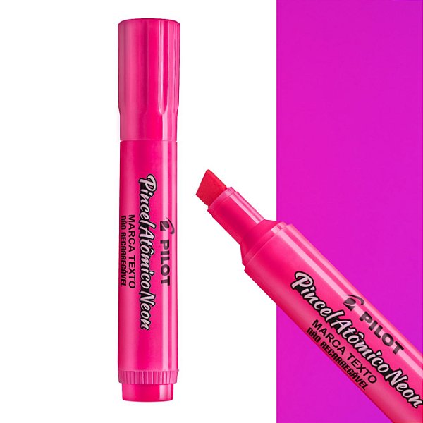 Pincel Atômico Neon Rosa Pilot