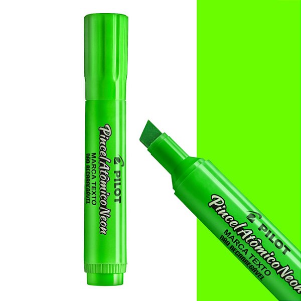Pincel Atômico Neon Verde Pilot