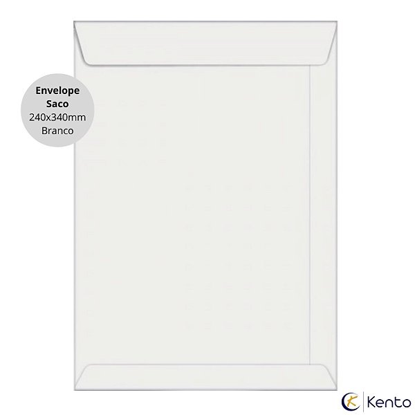 Envelope Saco Branco 240x340 90g Unidade - Foroni