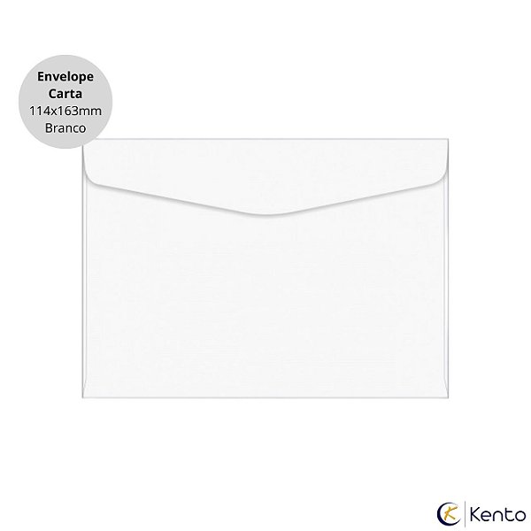 Envelope Carta Branco 114x163mm 80g Unidade - Foroni