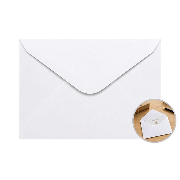 Envelope Visita Branco 72x108mm 80g Unidade - Scrity