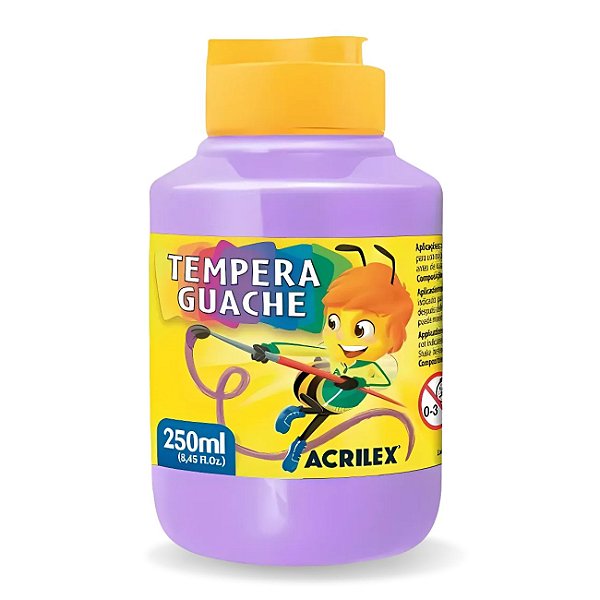 Tinta Tempera Guache 250ml Lilás - Acrilex