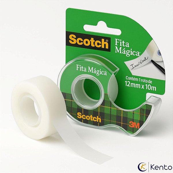 Fita Mágica Scotch com Suporte – 12 mm x 10m 3M
