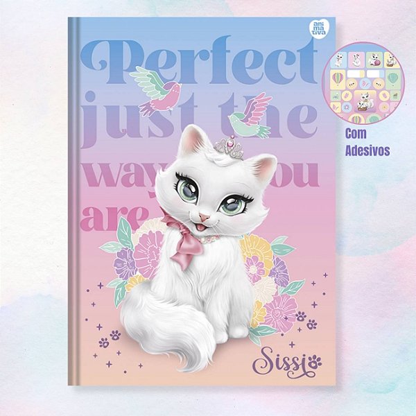 Caderno Brochura 80fls Capa Dura COM PAUTA Sissi 2026 Animativa São Domingos