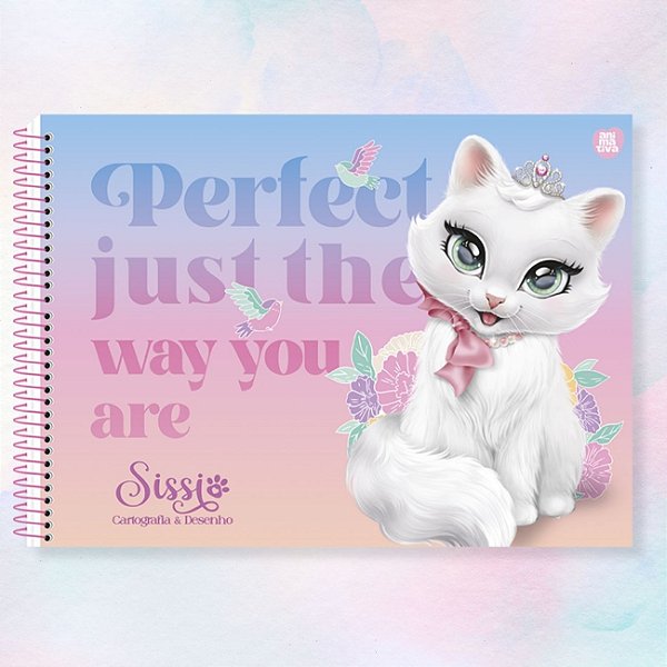 Caderno de Desenho 80fls Capa Dura Sissi 2026 São Domingos Animativa