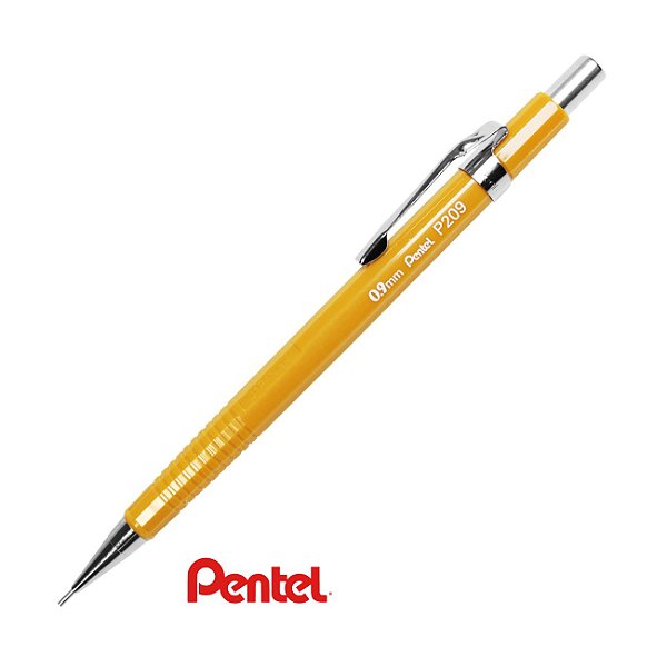 Lapiseira 0.9 Técnica P209 Amarela - Pentel