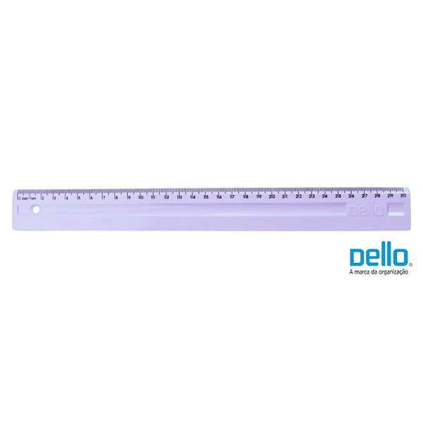 Régua 30cm Lilás Pastel Serena - Dello