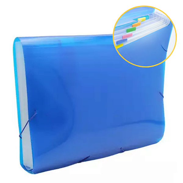 Pasta Sanfonada A4 Dello Line com 31 Divisórias – Azul