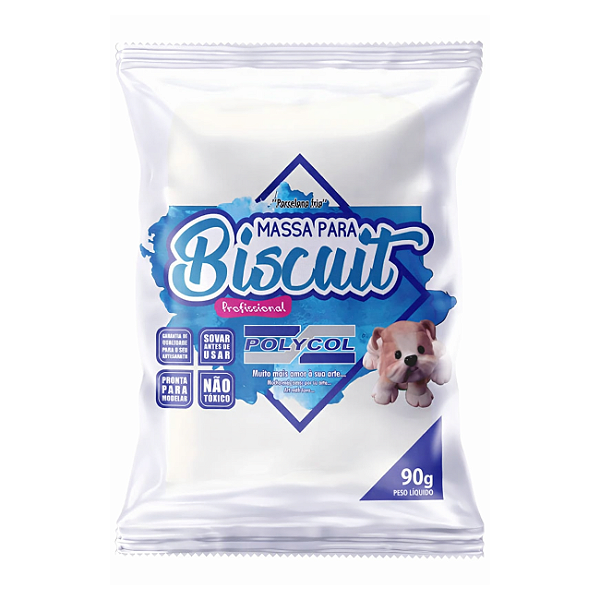 Massa de Biscuit 90g Polycol Natural