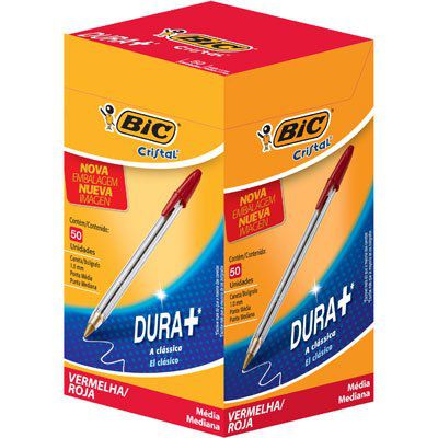 Caneta Esferográfica Vermelha 1.0mm Cx 50un - BIC