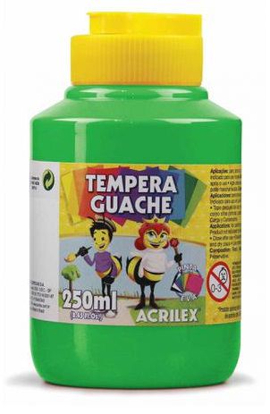 Tinta Tempera Guache 250ml Verde Folha - Acrilex