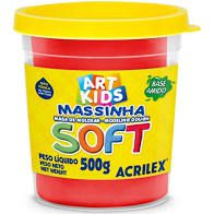 Massa de Modelar Soft 500g Vermelho - Acrilex
