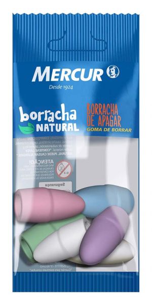 Borracha Color Ponteira Pct c/ 6un – Mercur