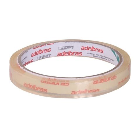 Fita Adesiva 12mm x 40m Transparente Polisil Adelbras