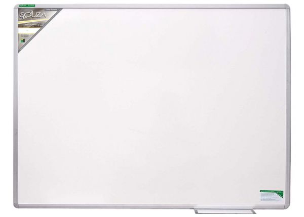 Quadro Branco Moldura Alumínio 90x60cm - Souza