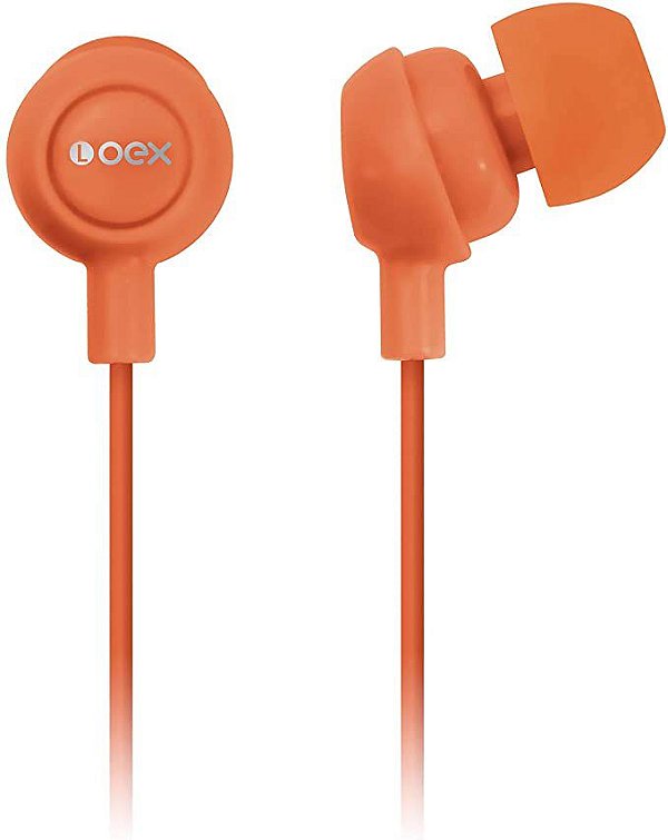 Fone de Ouvido c/fio FN100 Laranja – OEX
