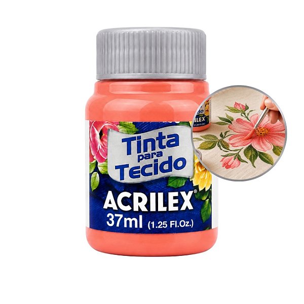 Tinta para Tecido 37ml Flamingo - Acrilex