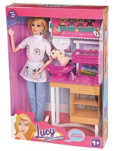 Brinq. Boneca Lucy Veterinária - Braskit