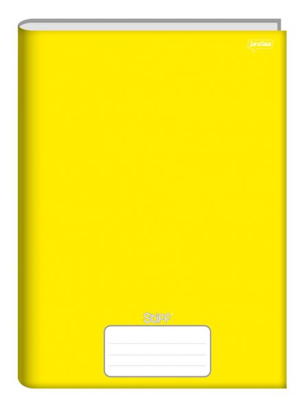 Caderno Brochurão 96fls Stiff Capa Dura Amarelo - Jandaia