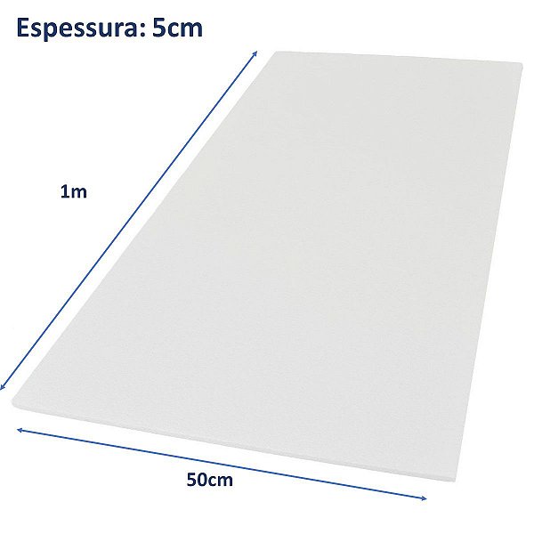 Placa de Isopor 100x50 Espessura 5cm