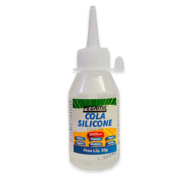 Cola de Silicone Líquida 50ml Artesanato - Pegamil