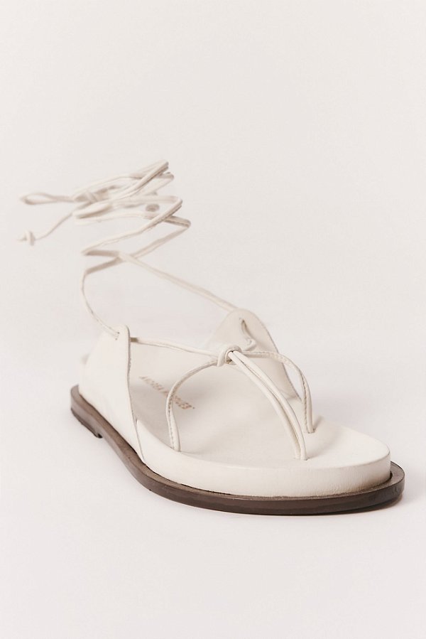 flat amarração fina off white