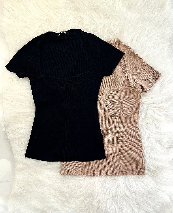 Blusa Modal Decote Coraçao