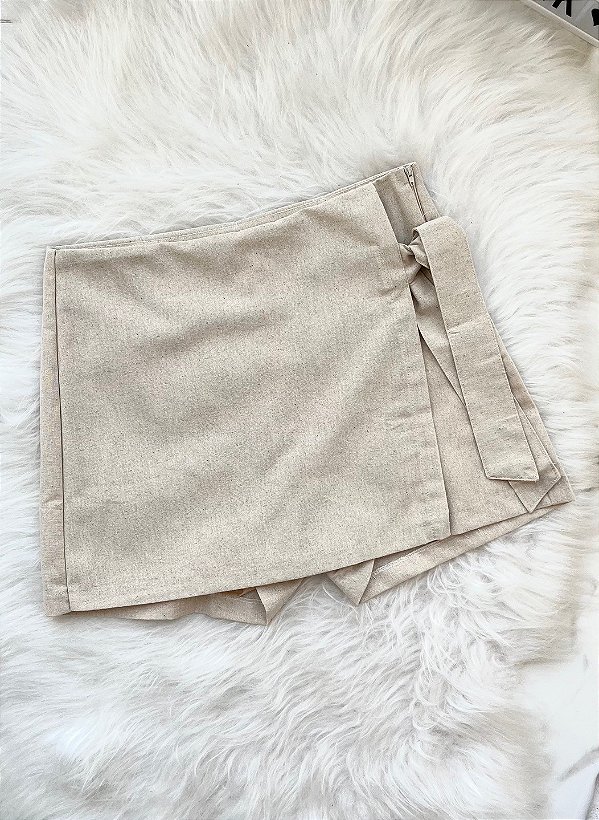 Short Saia em Linho