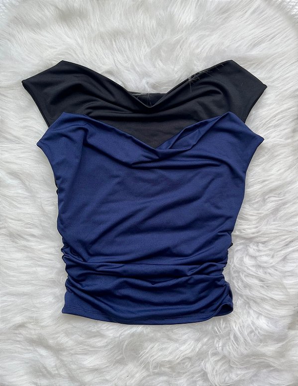 Blusa Ombro a Ombro Franzida