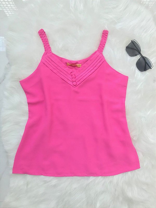 Alcinha Pink Botão