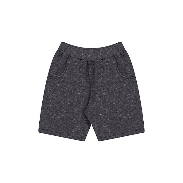 Bermuda moletinho moulinê cor preto com bolso