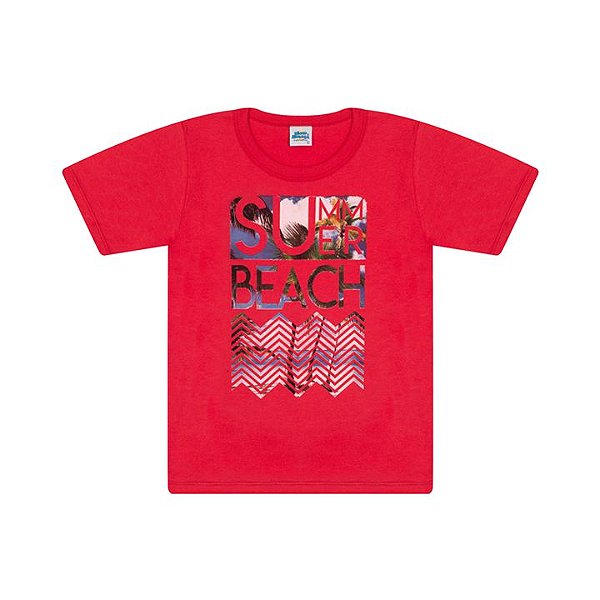 Camisa em meia malha cor vermelho