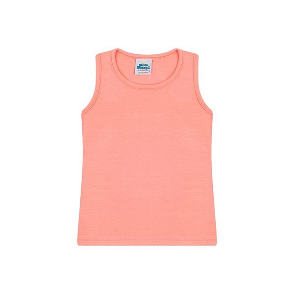 Regata em cotton cor salmão