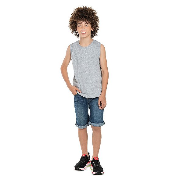 Camisa regata masculina em meia malha